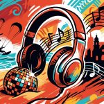 Ilustración del Cabarete Jazz Festival: una fusión de música caribeña y arte urbano venezolano para Bonchona Radio.