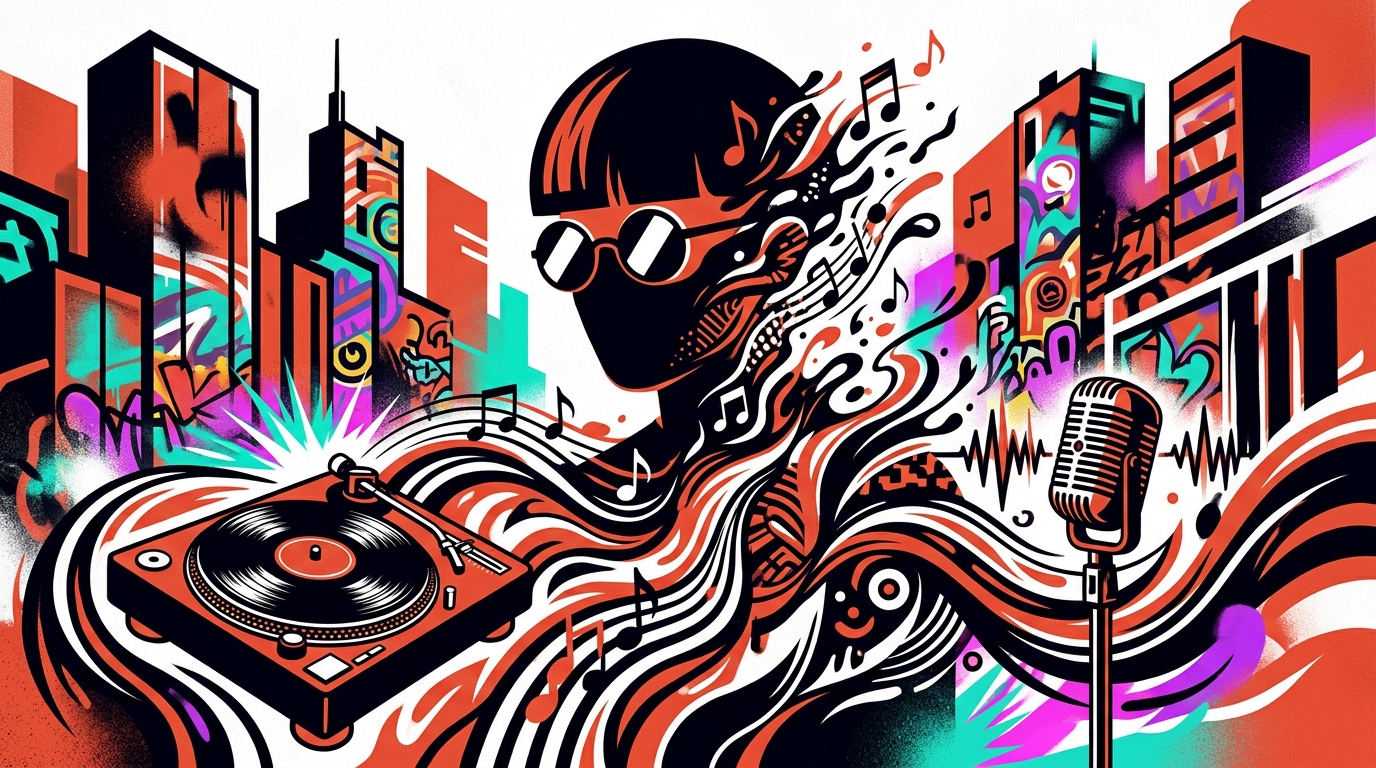Ilustración de arte urbano en homenaje a Oliver Tree. Una celebración póstuma de su vida y legado musical.